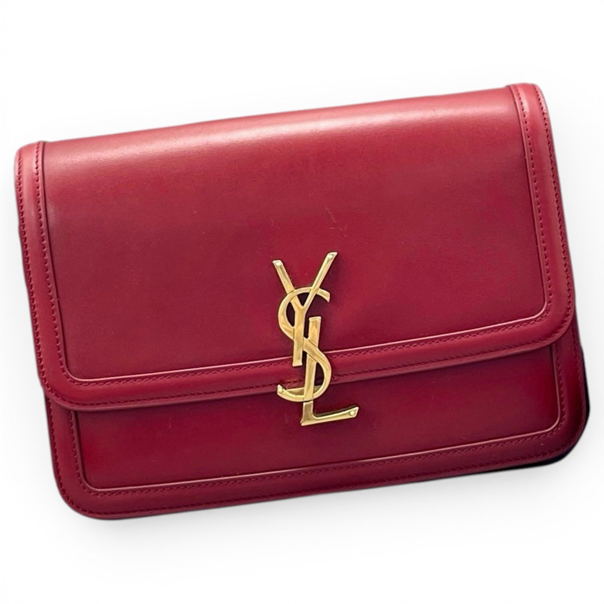 Solférino leather handbag