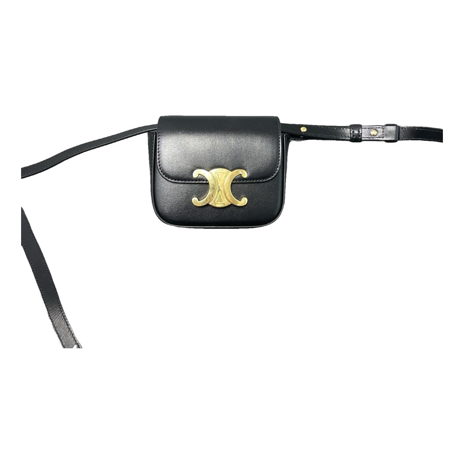 Triomphe leather mini bag