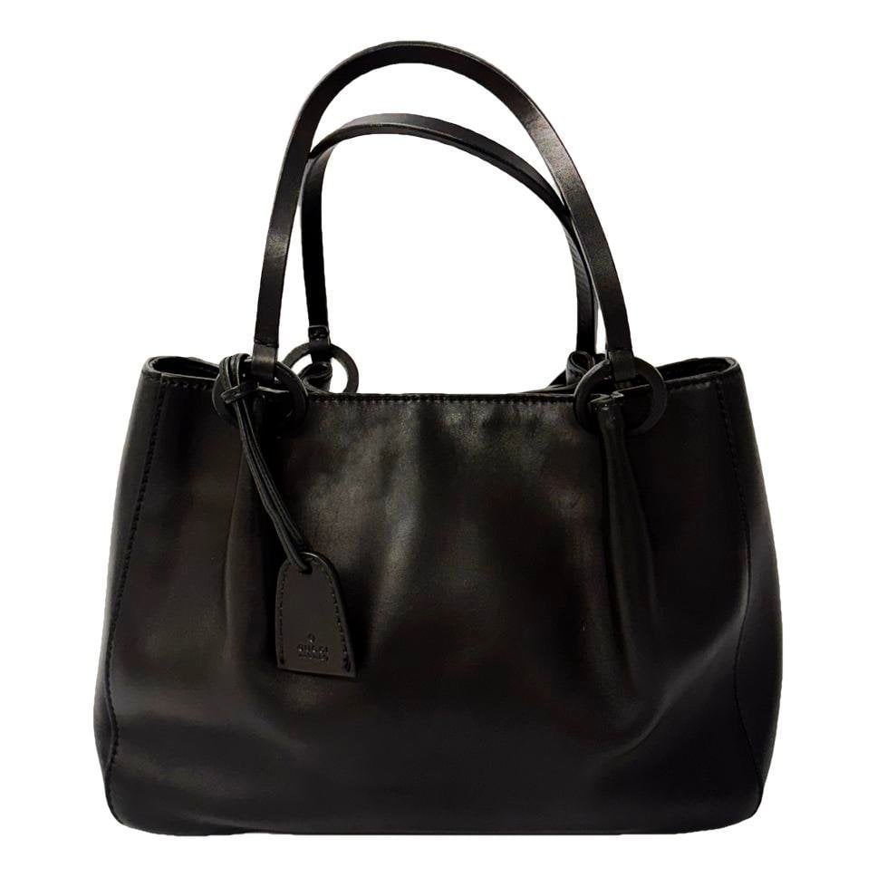 Leather tote