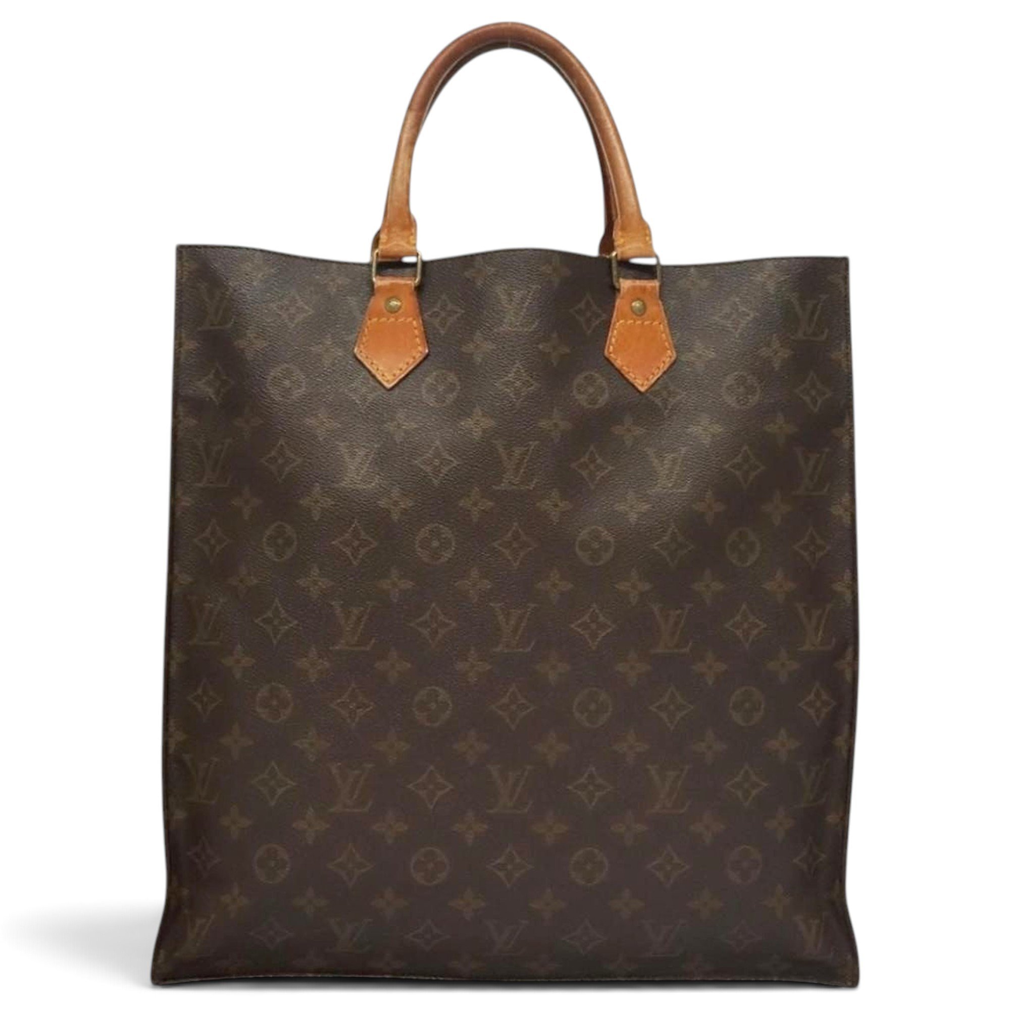 Plat leather tote