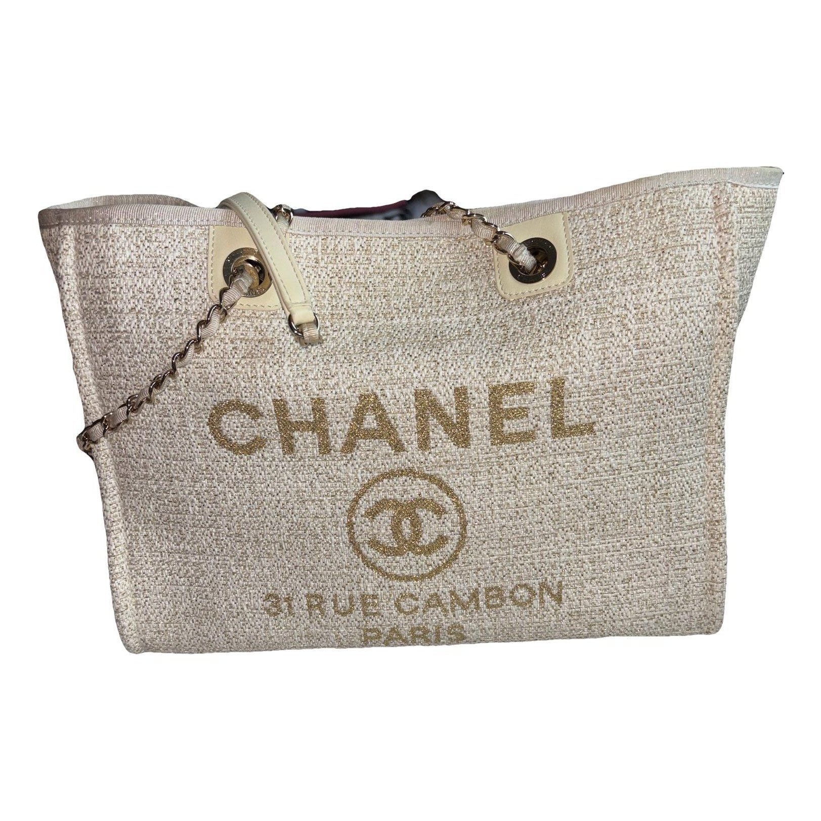 Deauville Chain tweed handbag