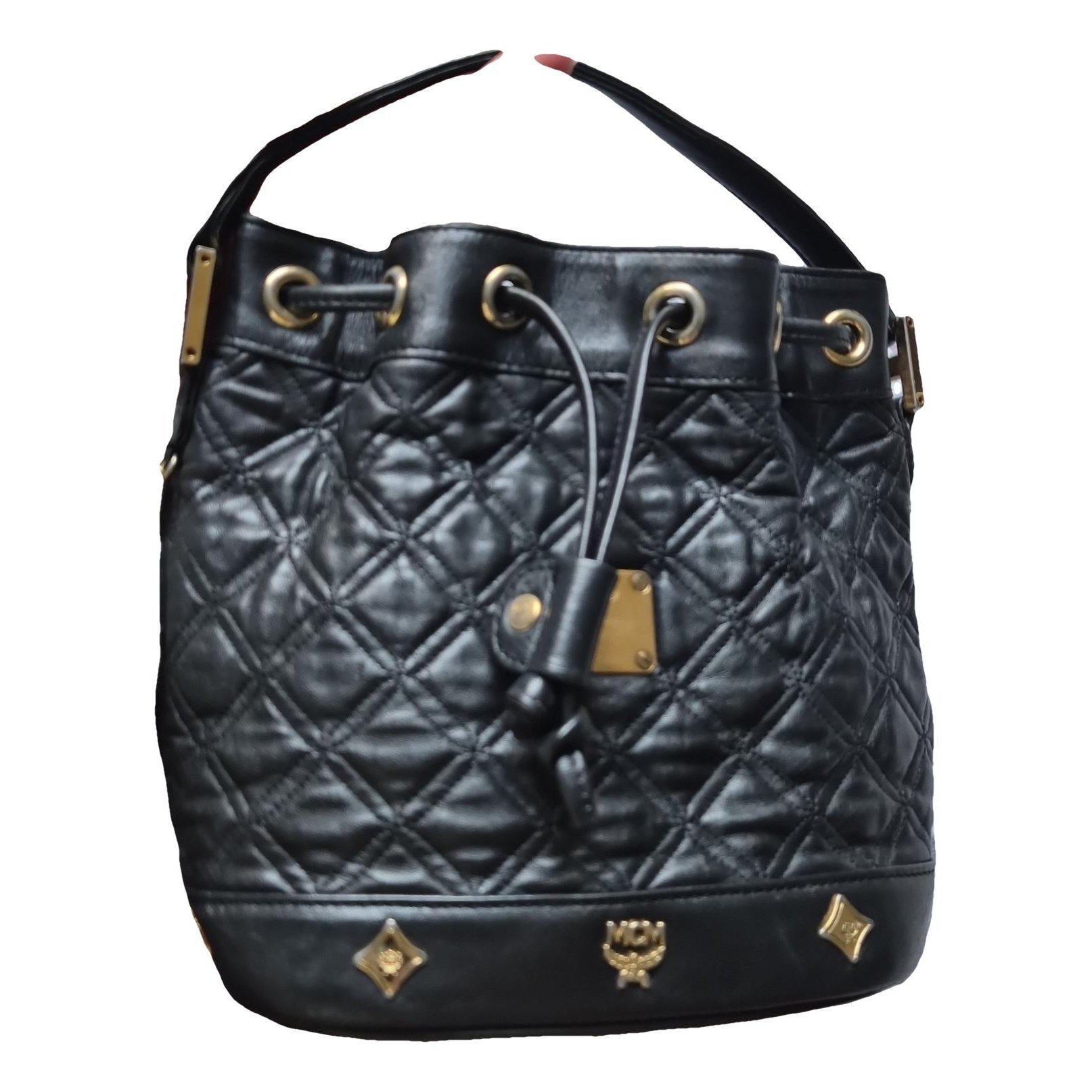 Heritage Drawstring leather mini bag