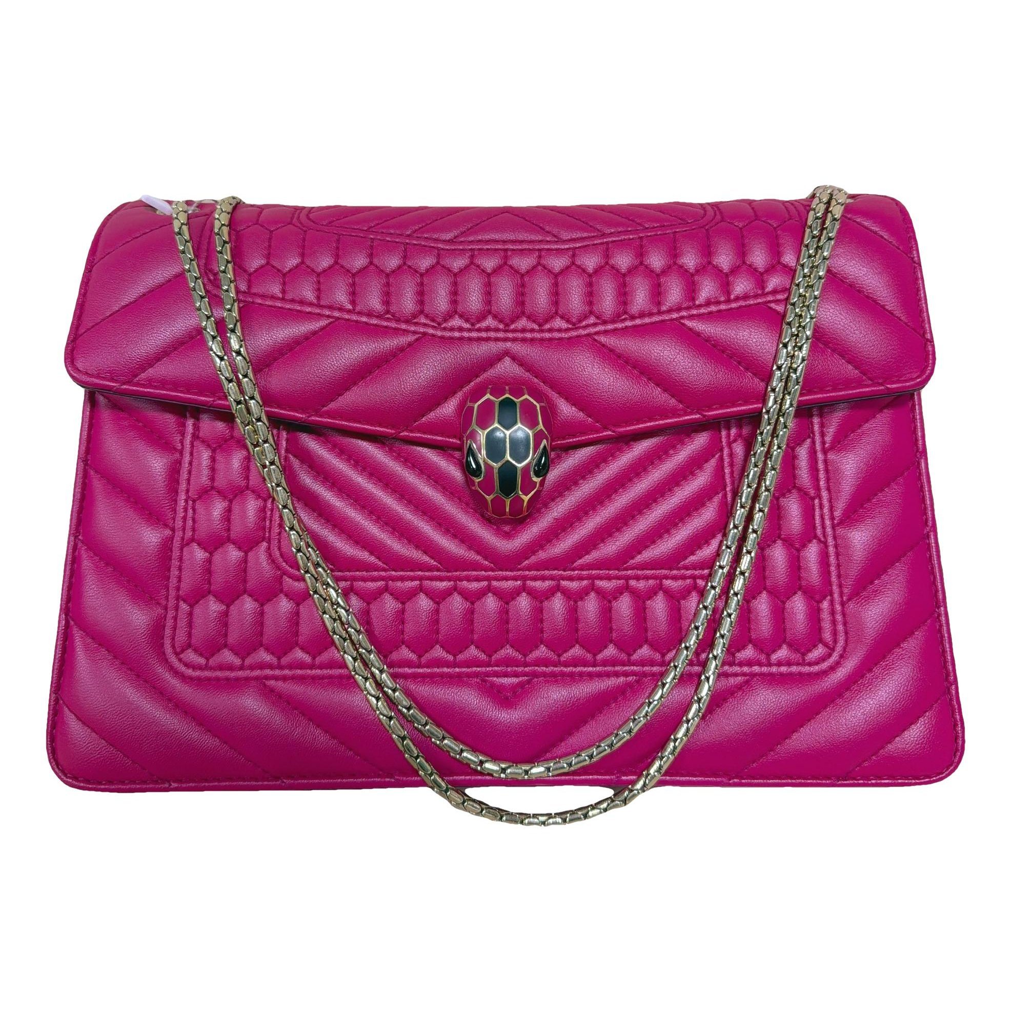 Serpenti leather handbag