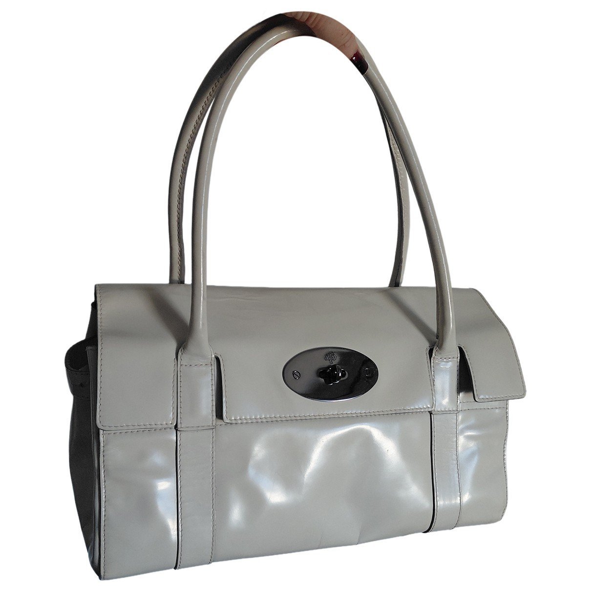 Bayswater patent leather handbag