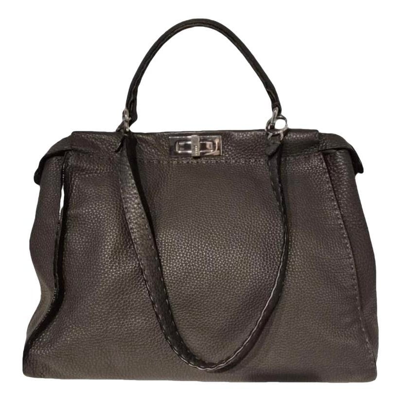 Peekaboo leather handbag