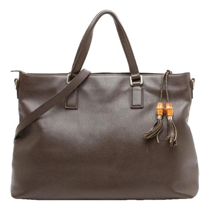 Bamboo leather tote