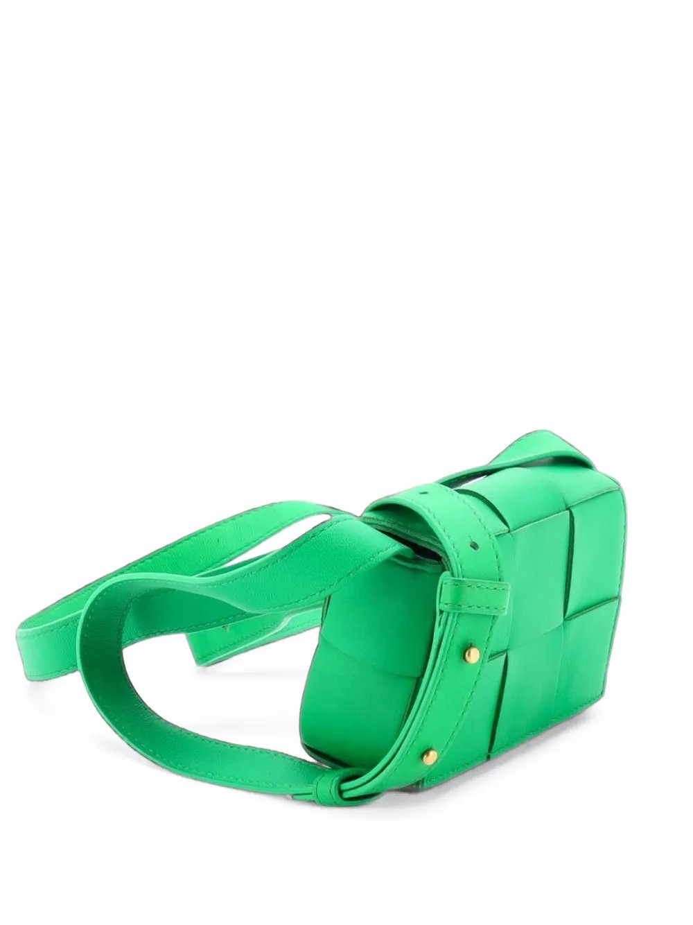 Cassette Maxi Intrecciato Leather Candy crossbody bag