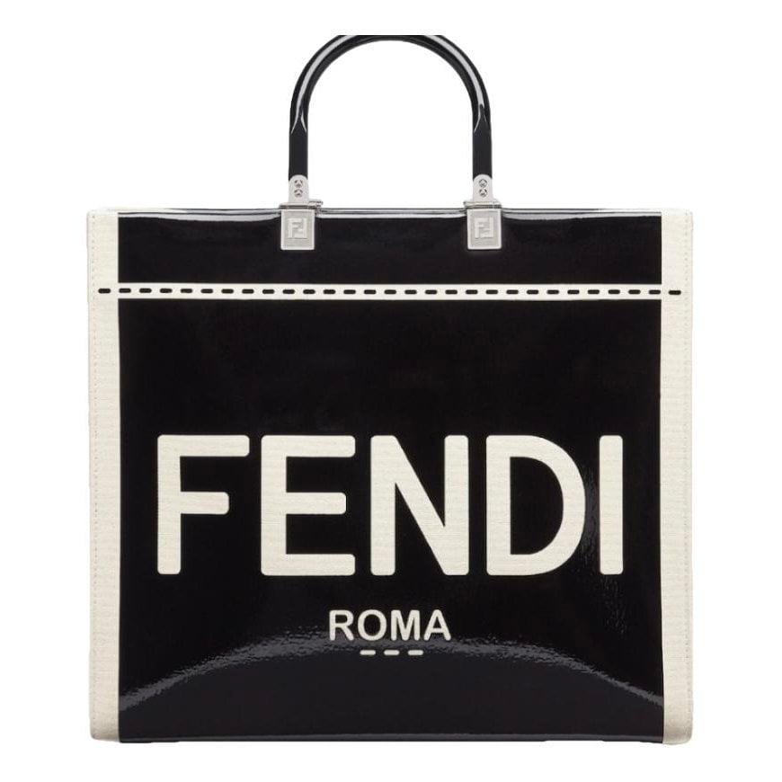 Sunshine patent leather tote