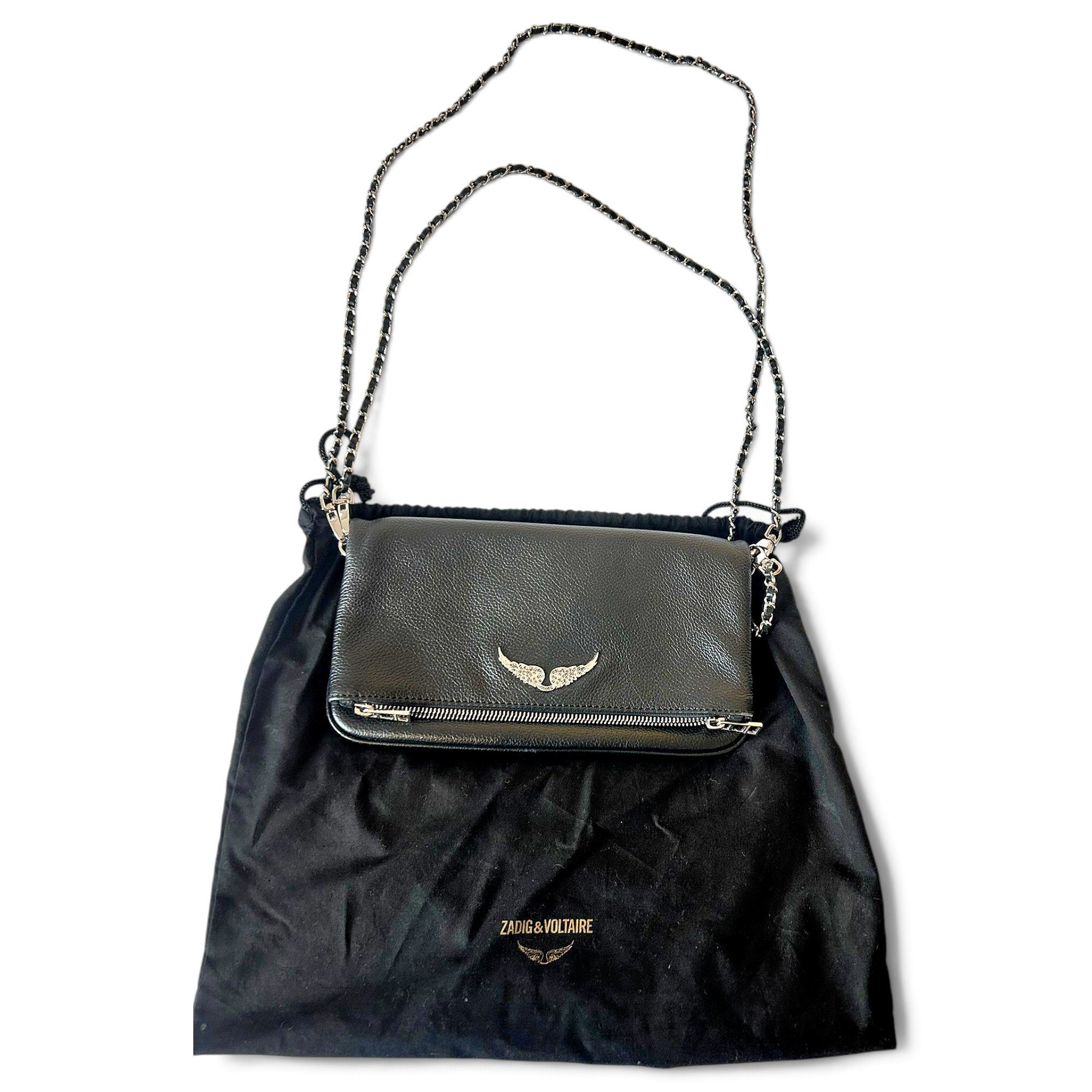 Rock leather crossbody bag