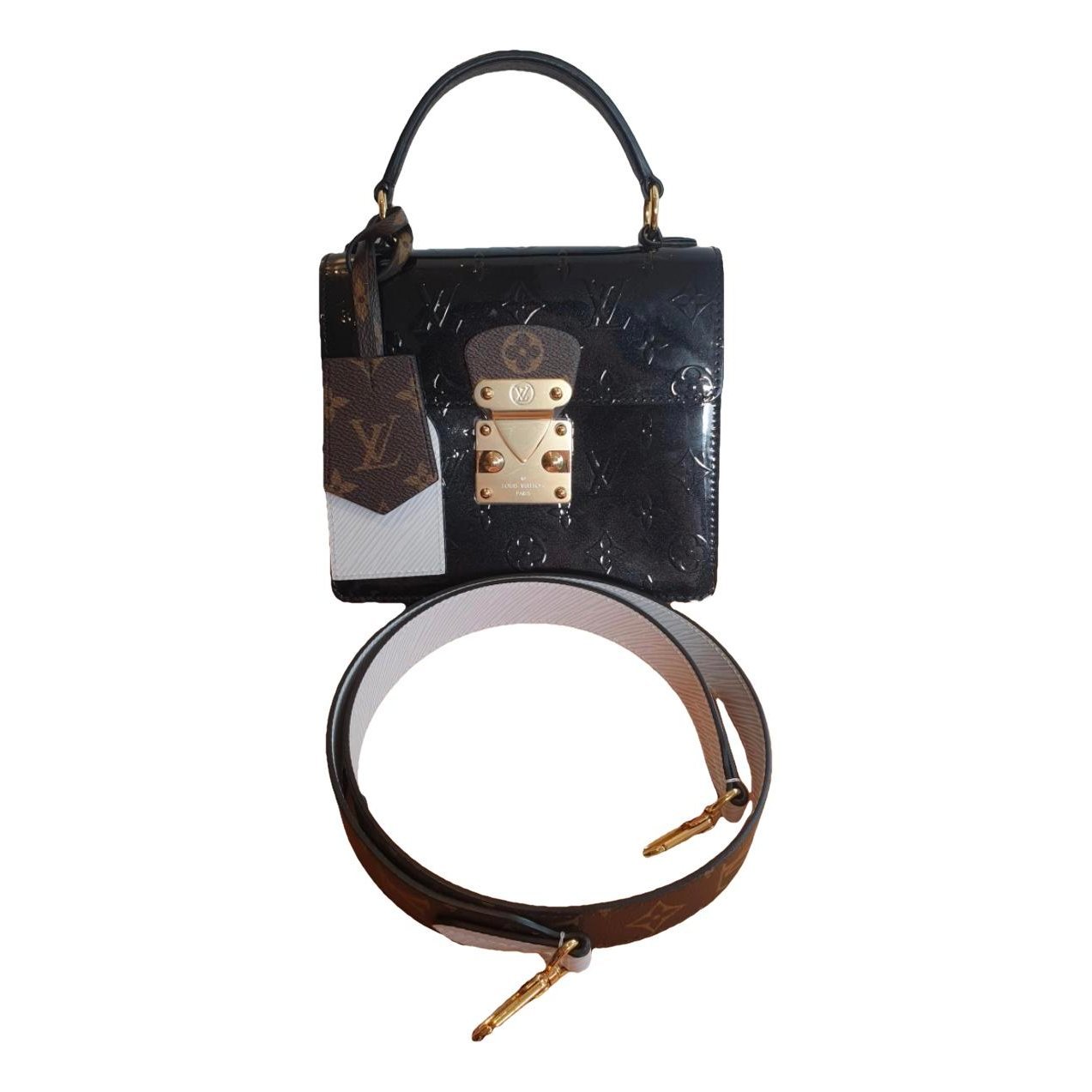Spring street patent leather crossbody bag