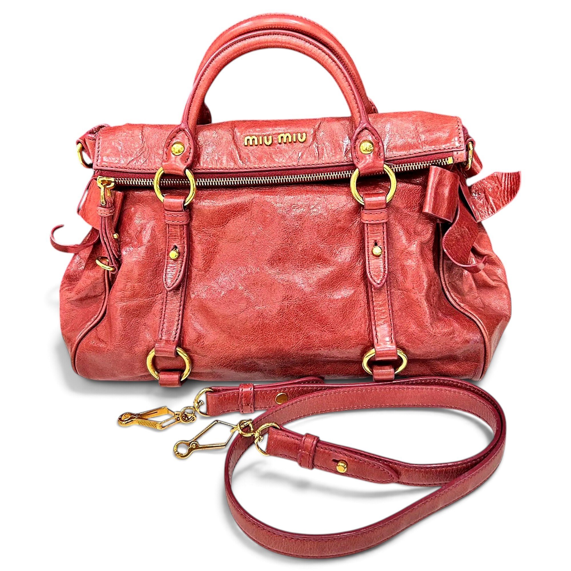 Miu Miu Bow bag leather handbag