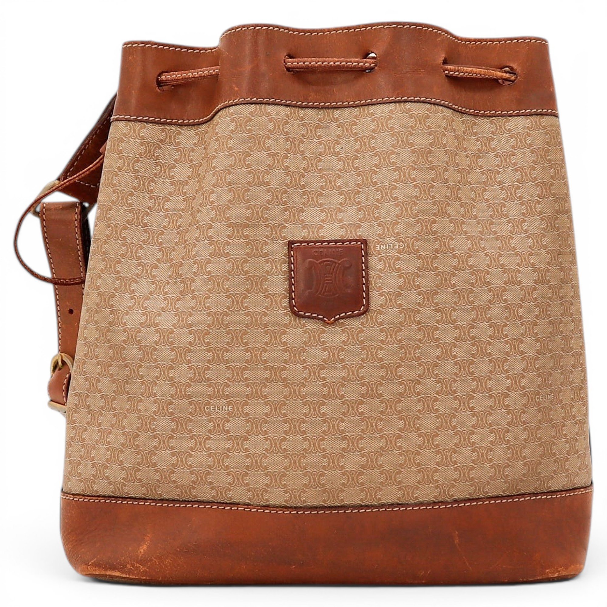 Triomphe leather handbag