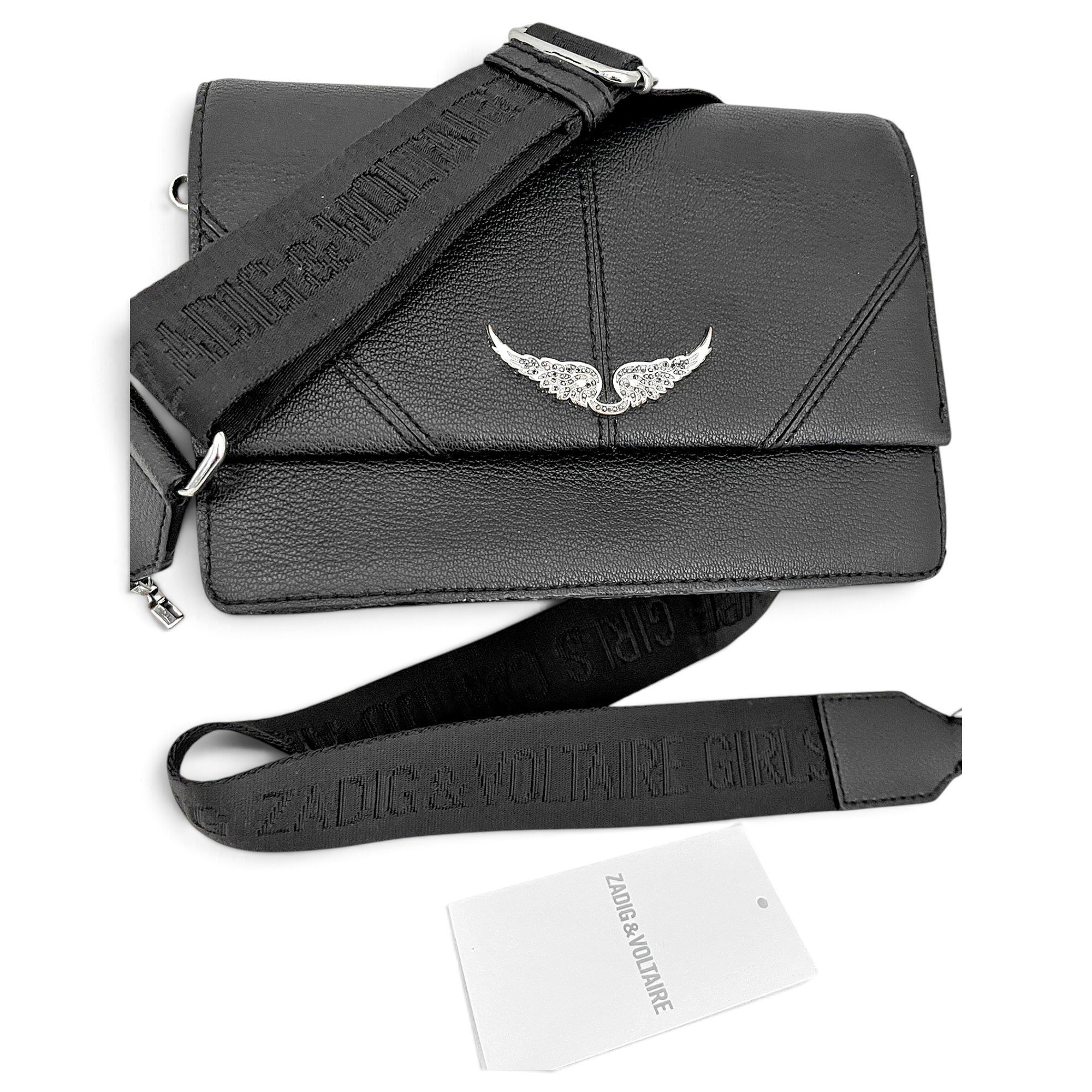 Rock leather crossbody bag
