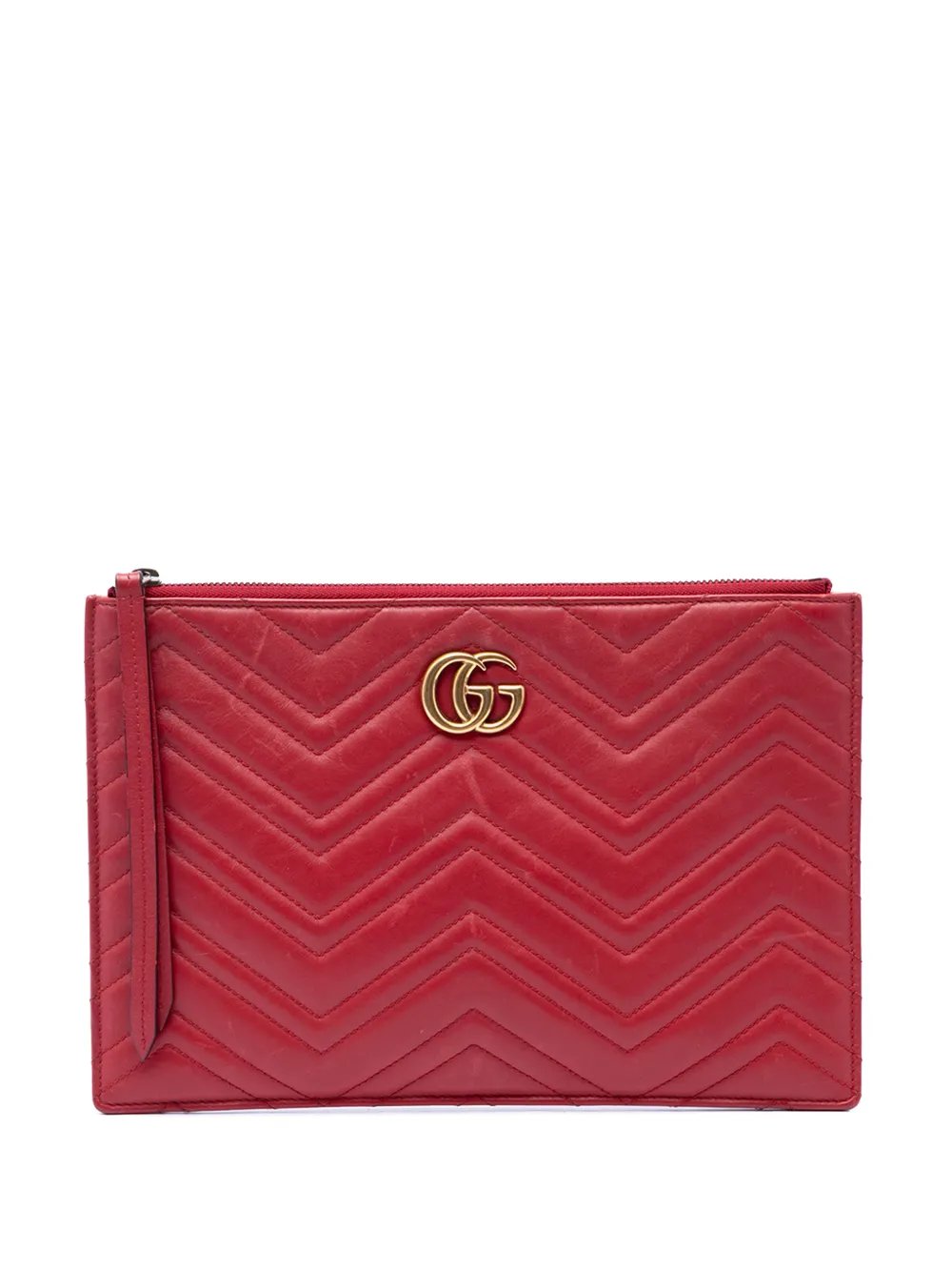 2016-2026 GG Marmont Matelasse Calfskin clutch bag