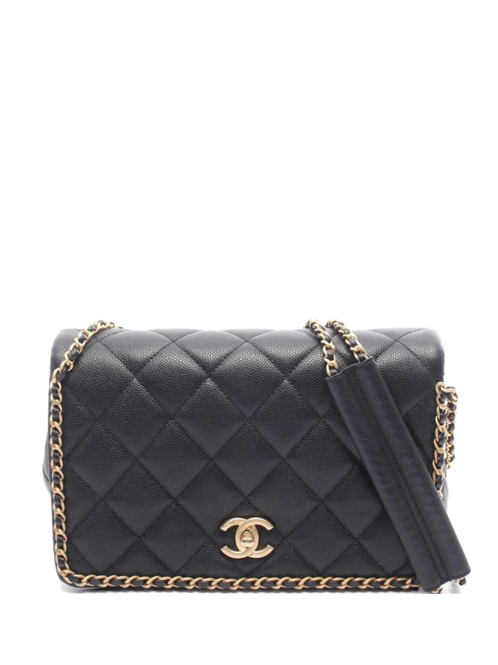 2021 quilted leather shoulder bag