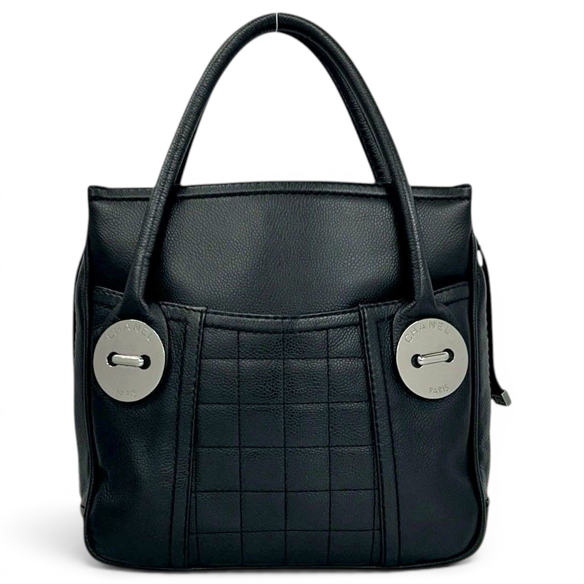East West Chocolate Bar leather tote