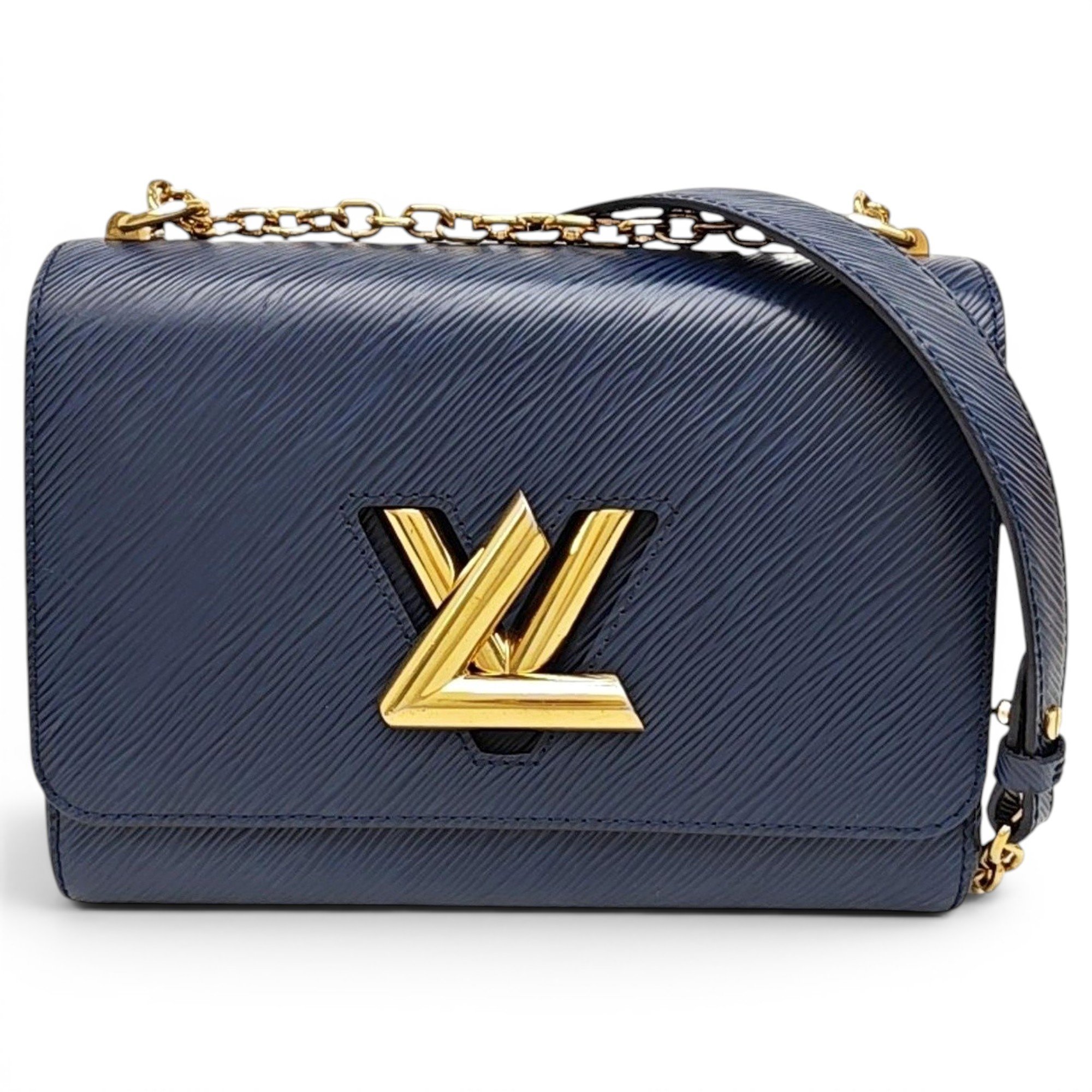 Twist leather handbag