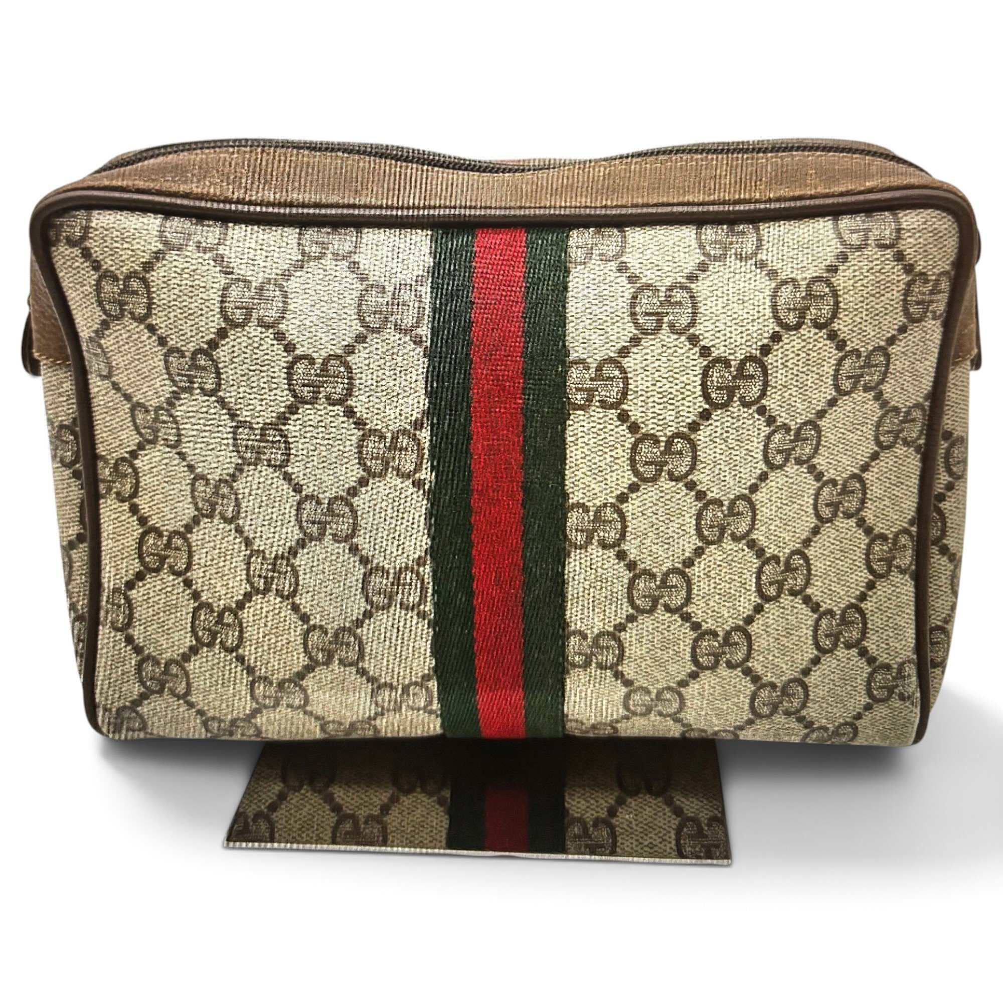 Leather clutch bag