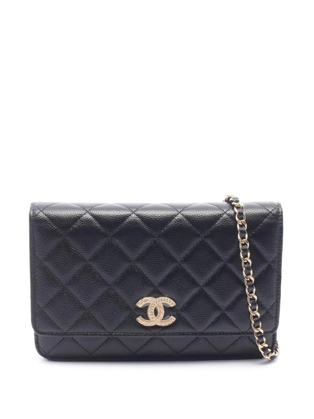 2021-2026 CC Quilted Caviar Wallet on Chain crossbody bag