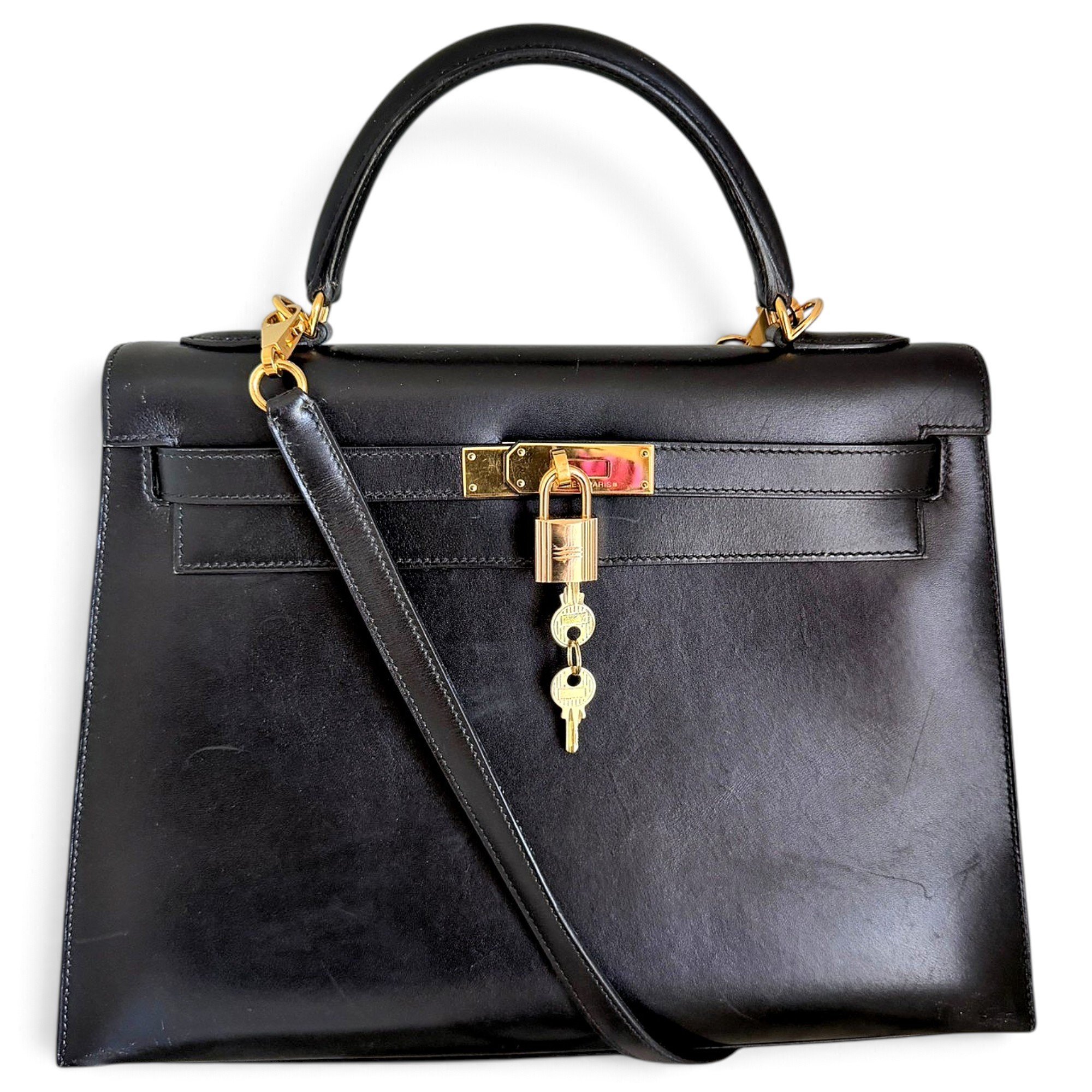 Kelly 32 leather handbag