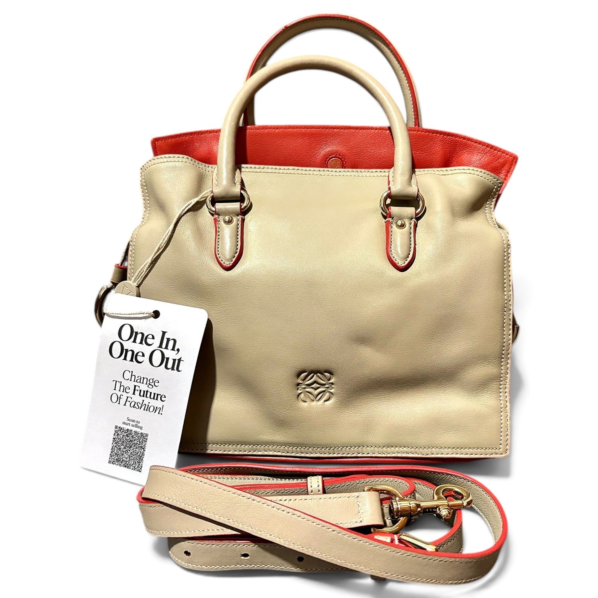 Leather handbag