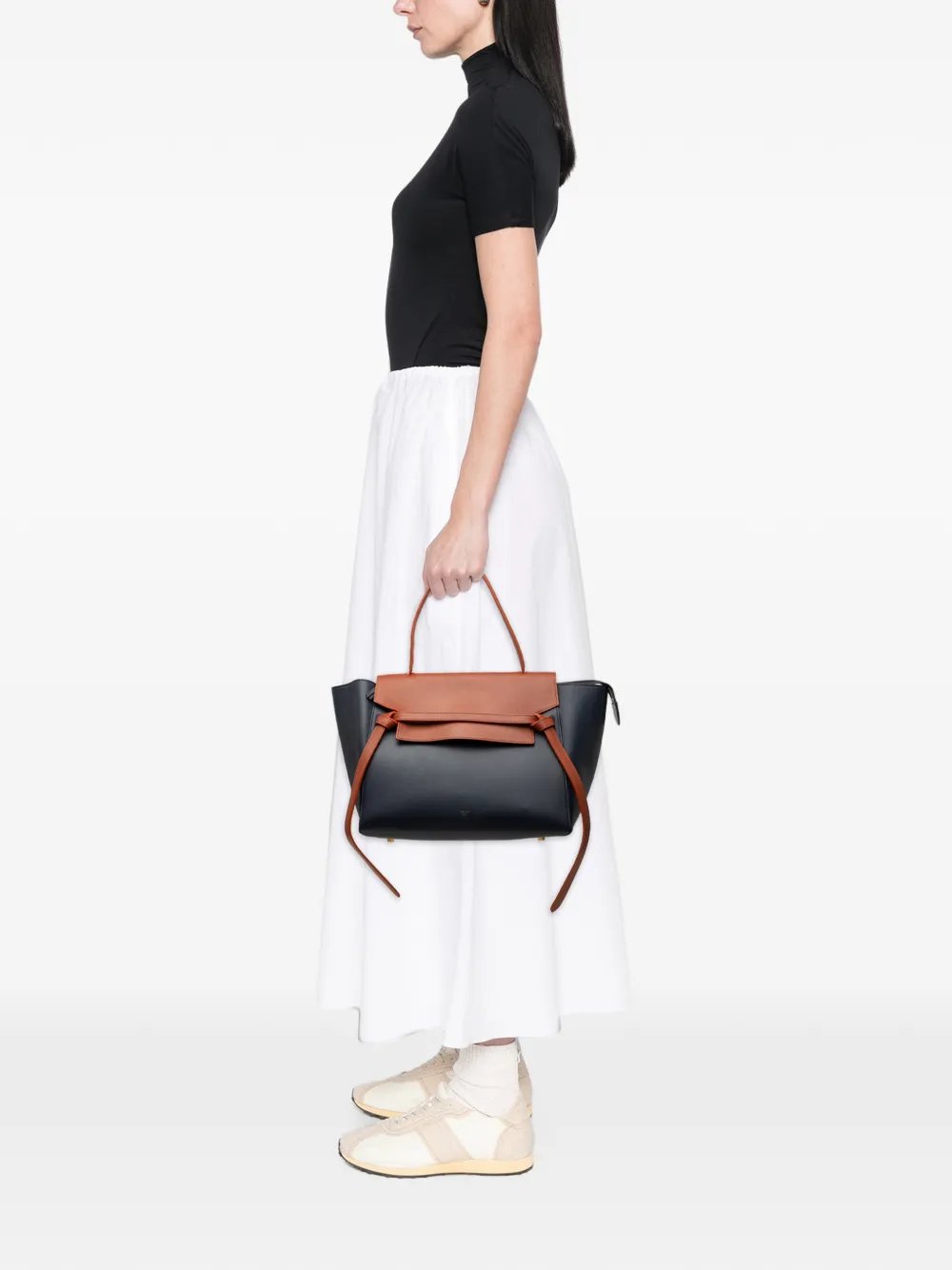 2014 Mini Bicolor Smooth Calfskin Belt Bag satchel