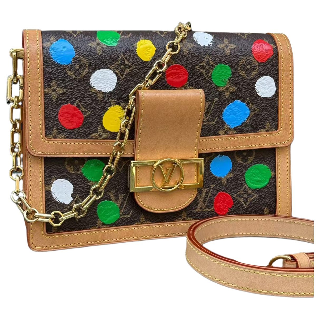 Dauphine leather handbag