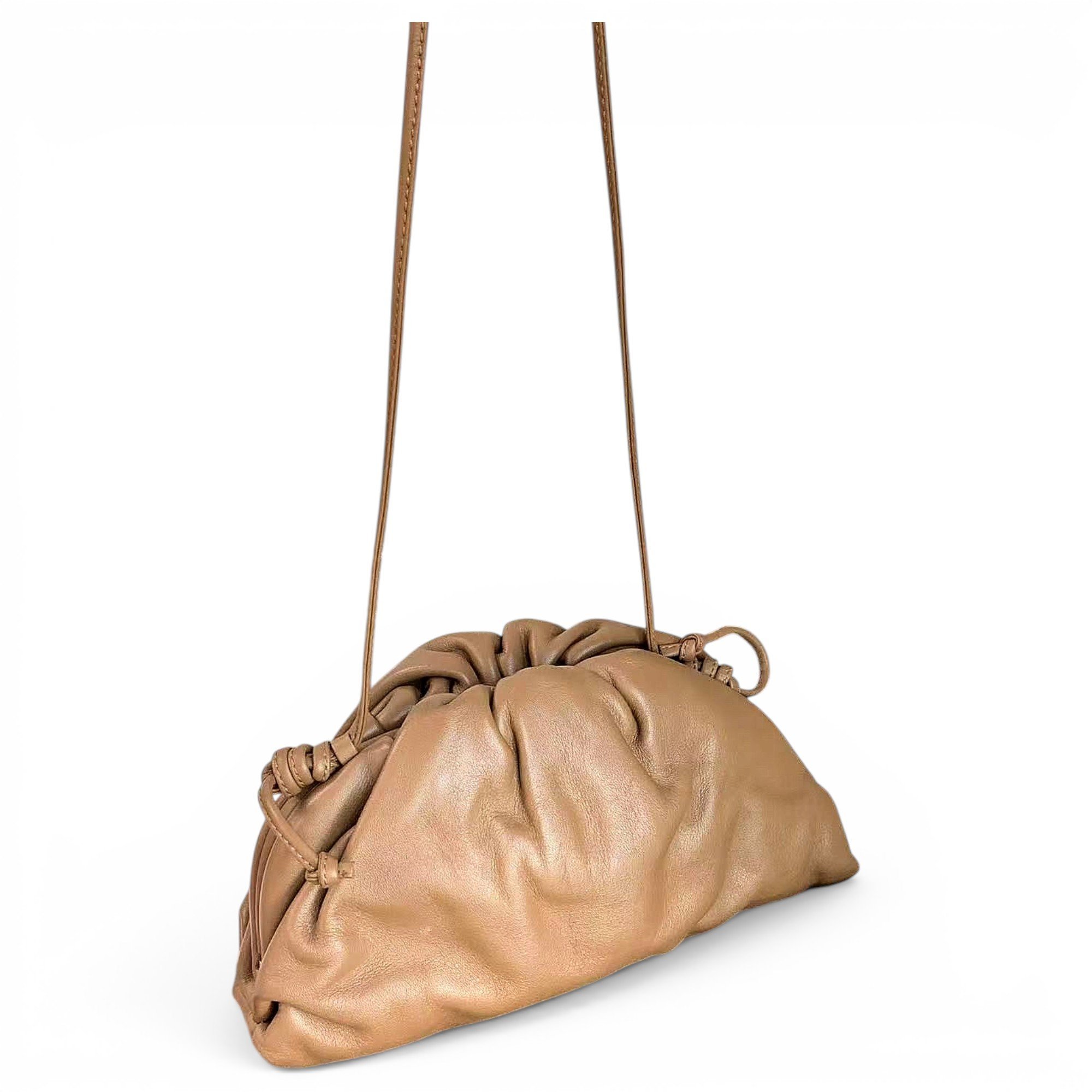 Pouch leather handbag