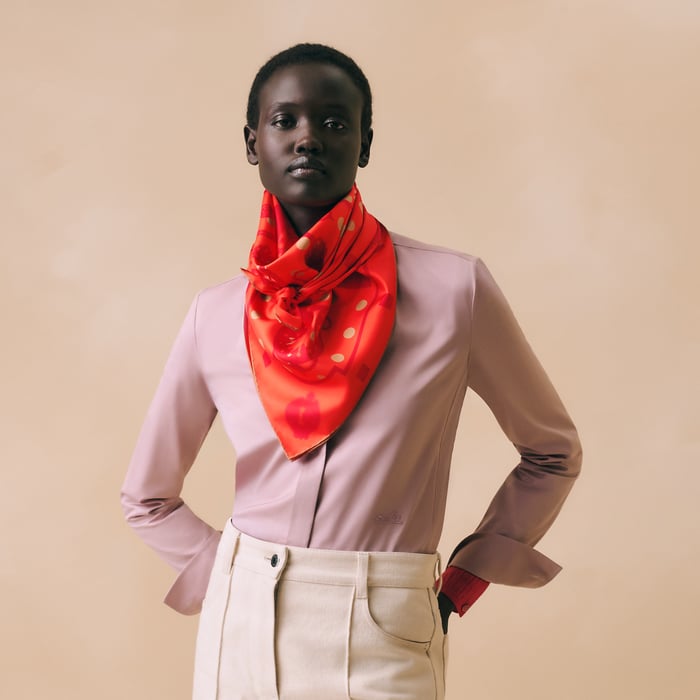Les Cles Double Face Scarf 90
