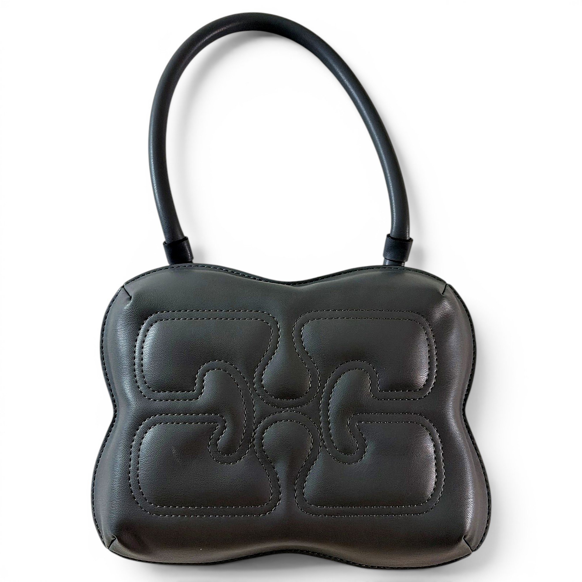 Butterfly leather handbag