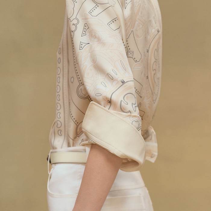 Blanc Perle "Candy Libris Bandana" Classic Shirt