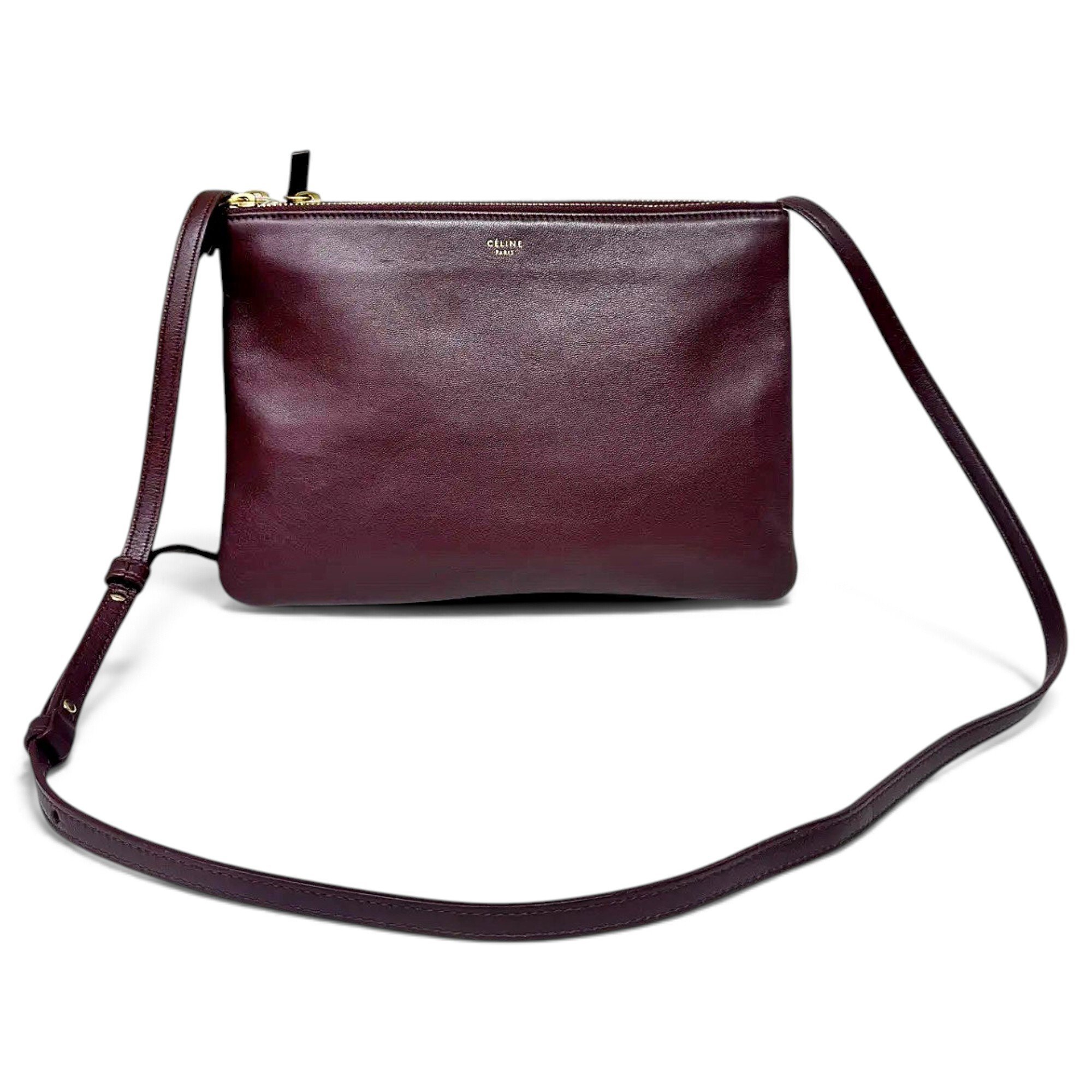 Trio leather crossbody bag