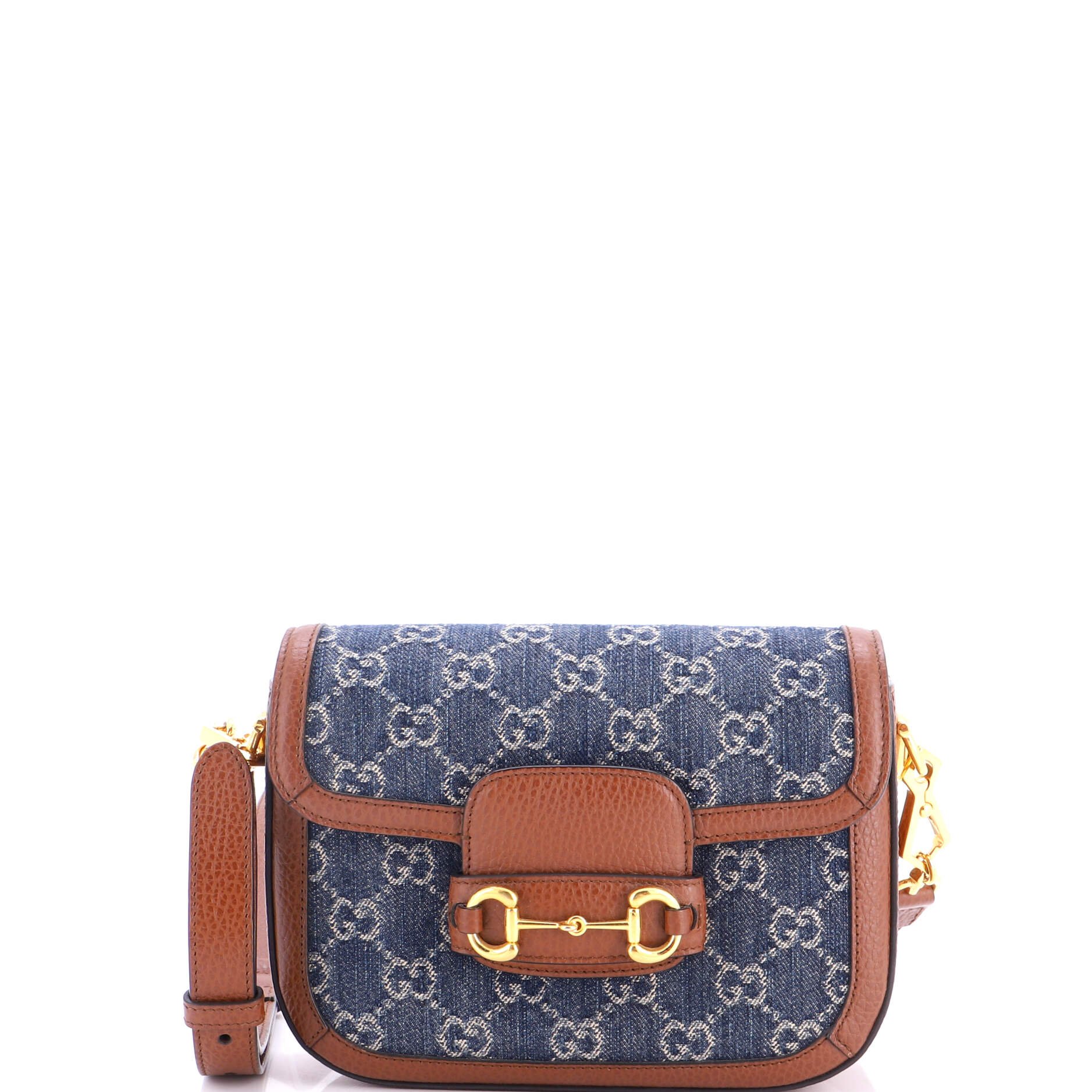 Horsebit 1955 Shoulder Bag GG Denim Mini