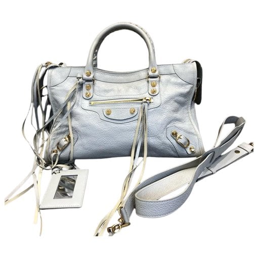 City leather handbag