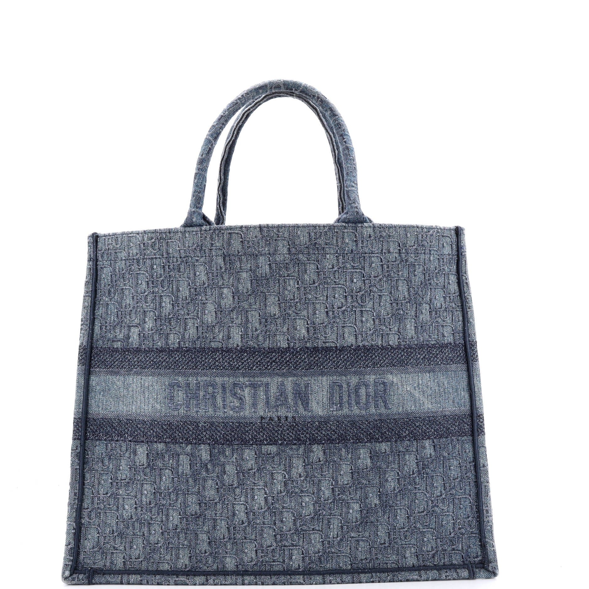 Book Tote Oblique Denim Large