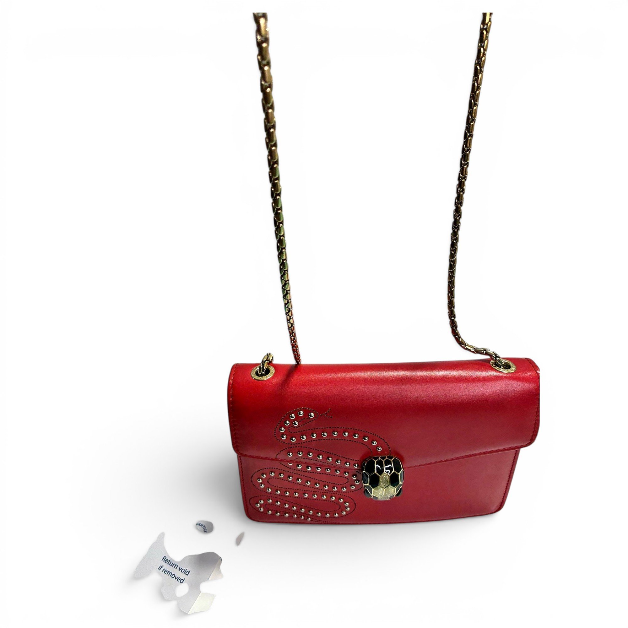 Bvlgari Serpenti leather handbag