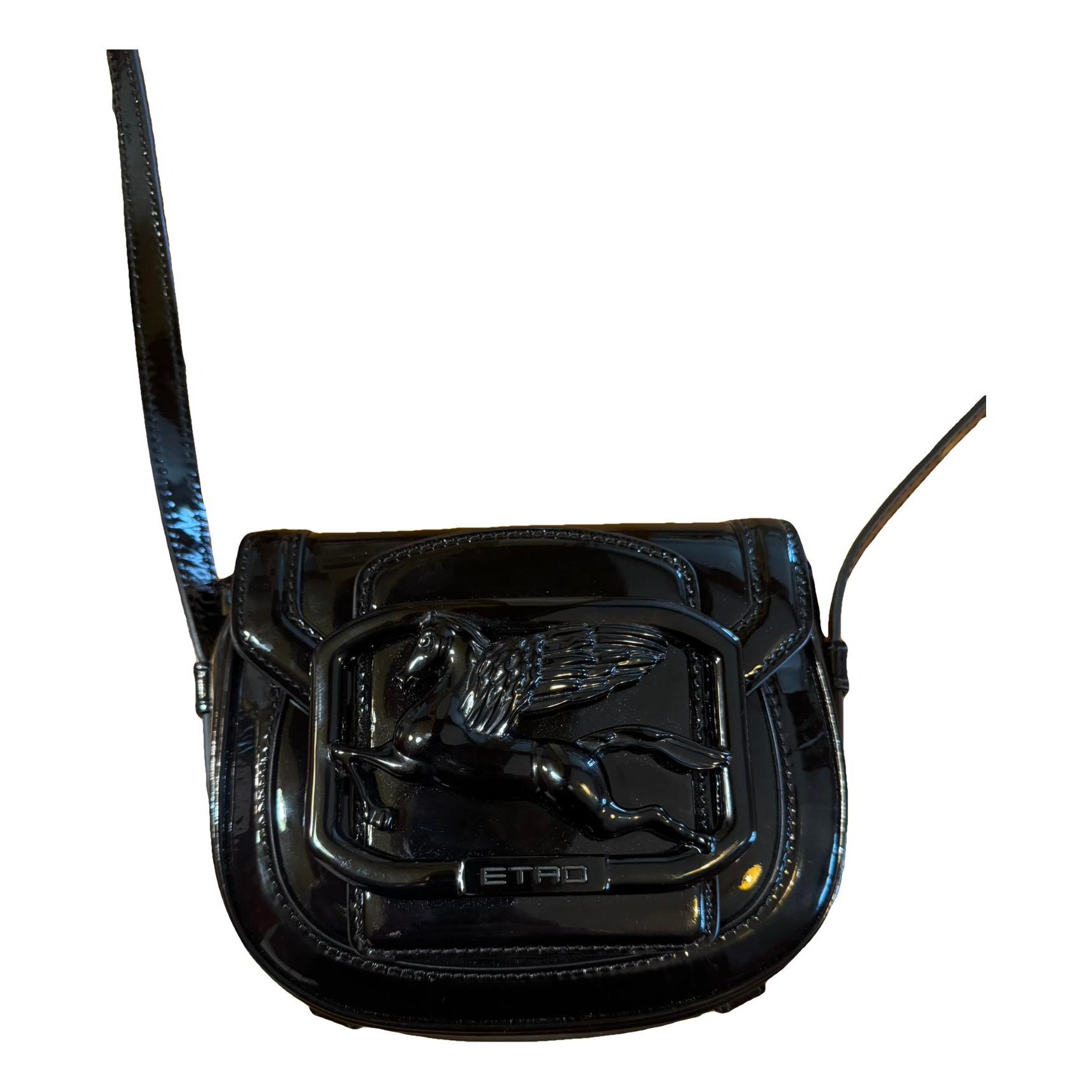 Patent leather crossbody bag