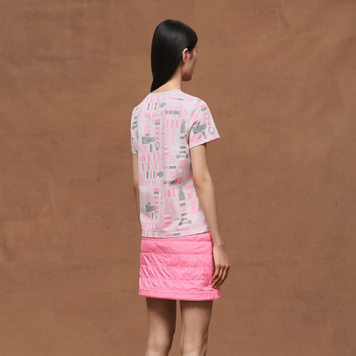 Gris Pierre De Lune "Bride a Bloc" Straight T-shirt