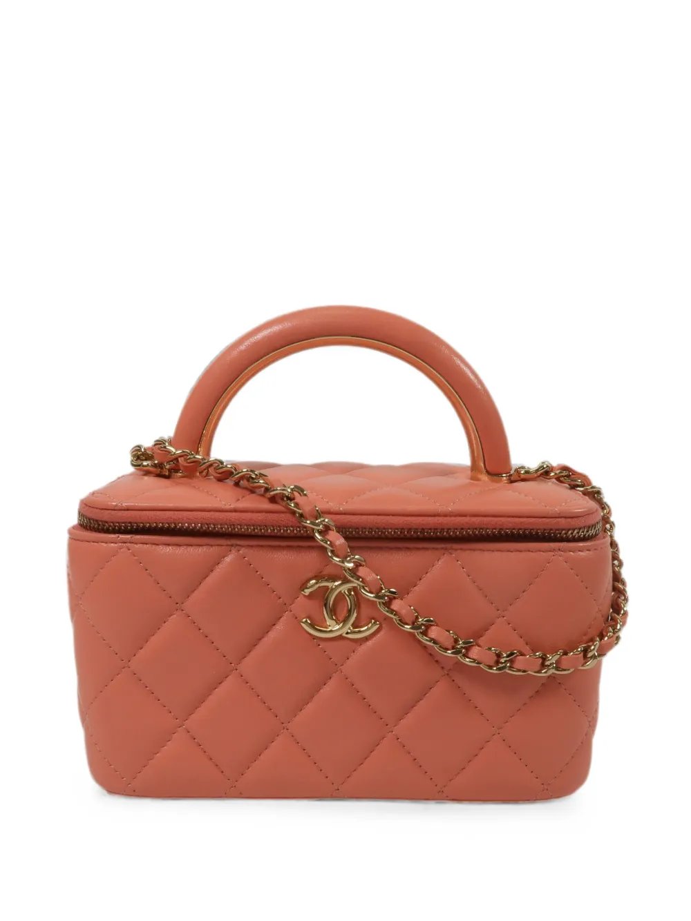 CC quilted vanity tote bag
