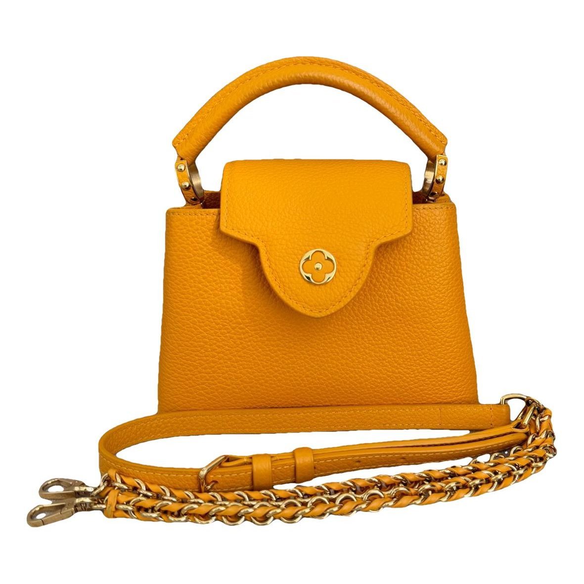 Capucines leather handbag