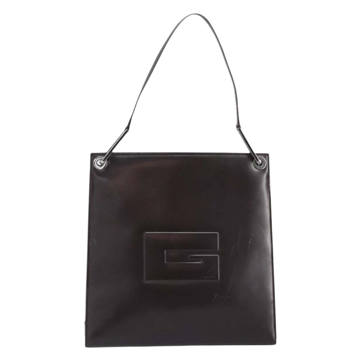 Patent leather handbag