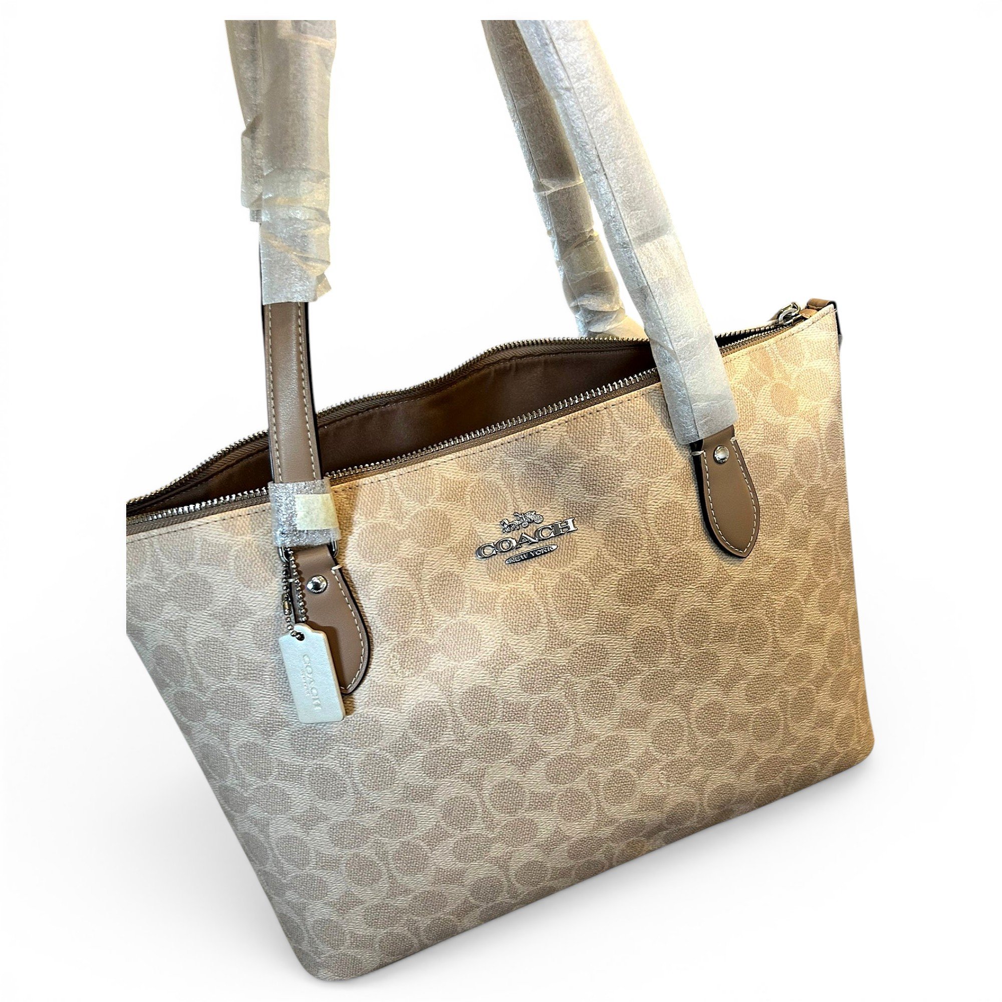 CITY ZIP TOTE leather handbag