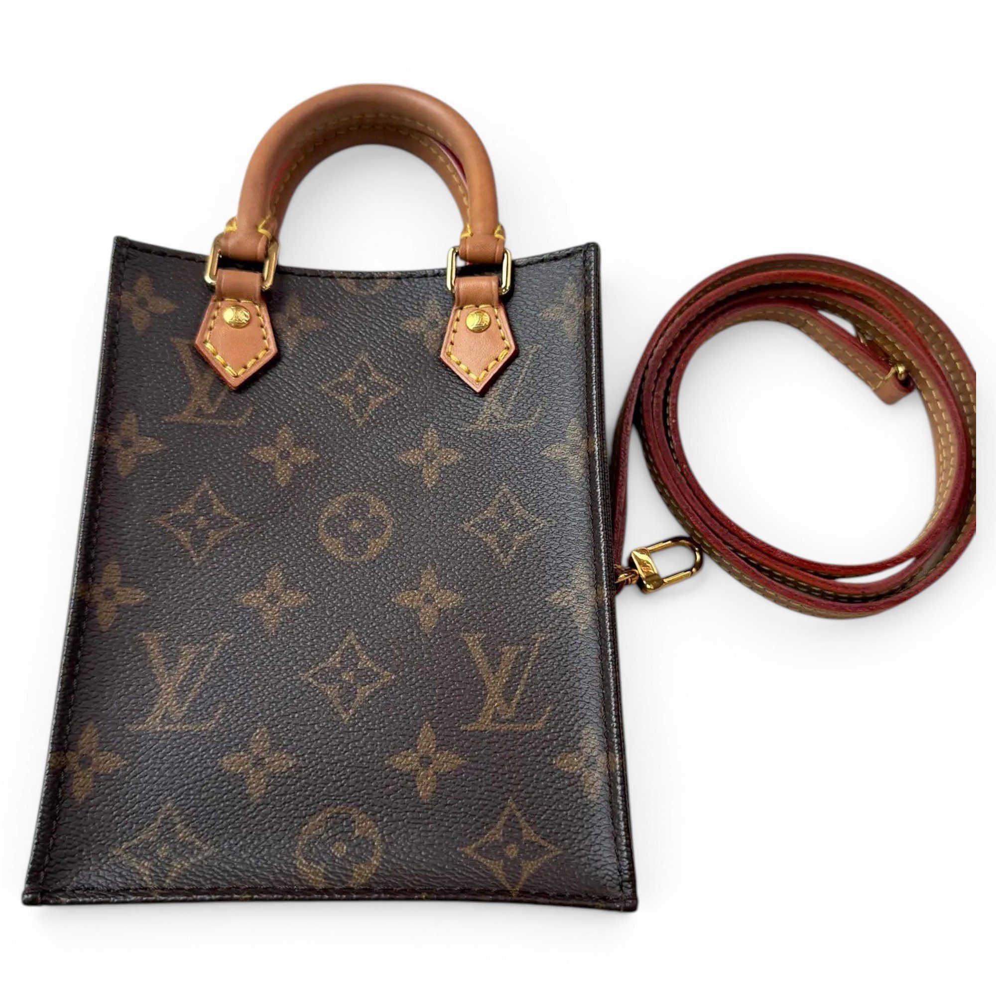 Plat vinyl handbag