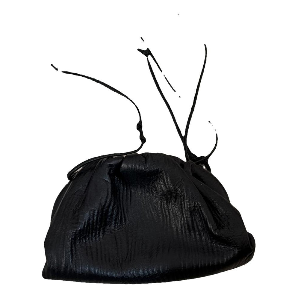 Pouch leather clutch bag
