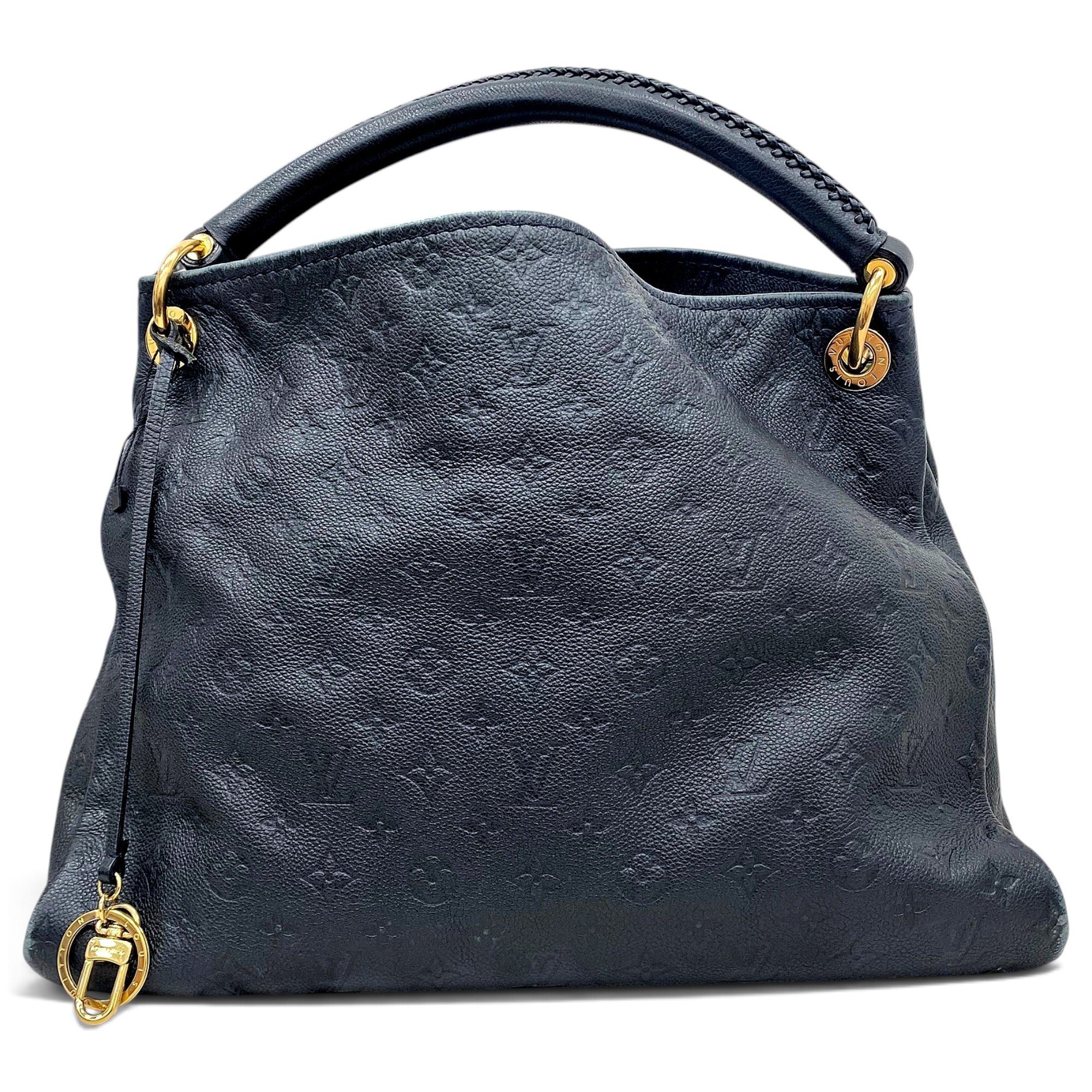 Artsy leather handbag