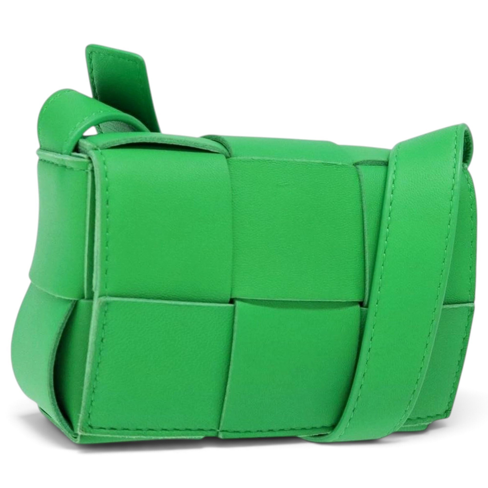 Cassette leather handbag