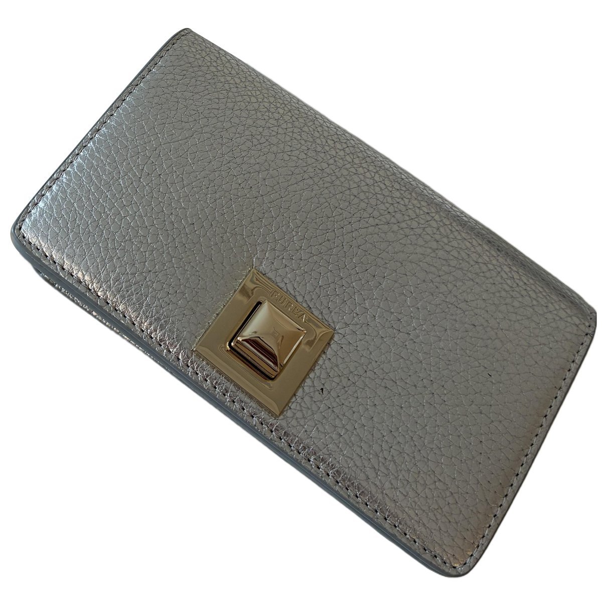Leather clutch bag