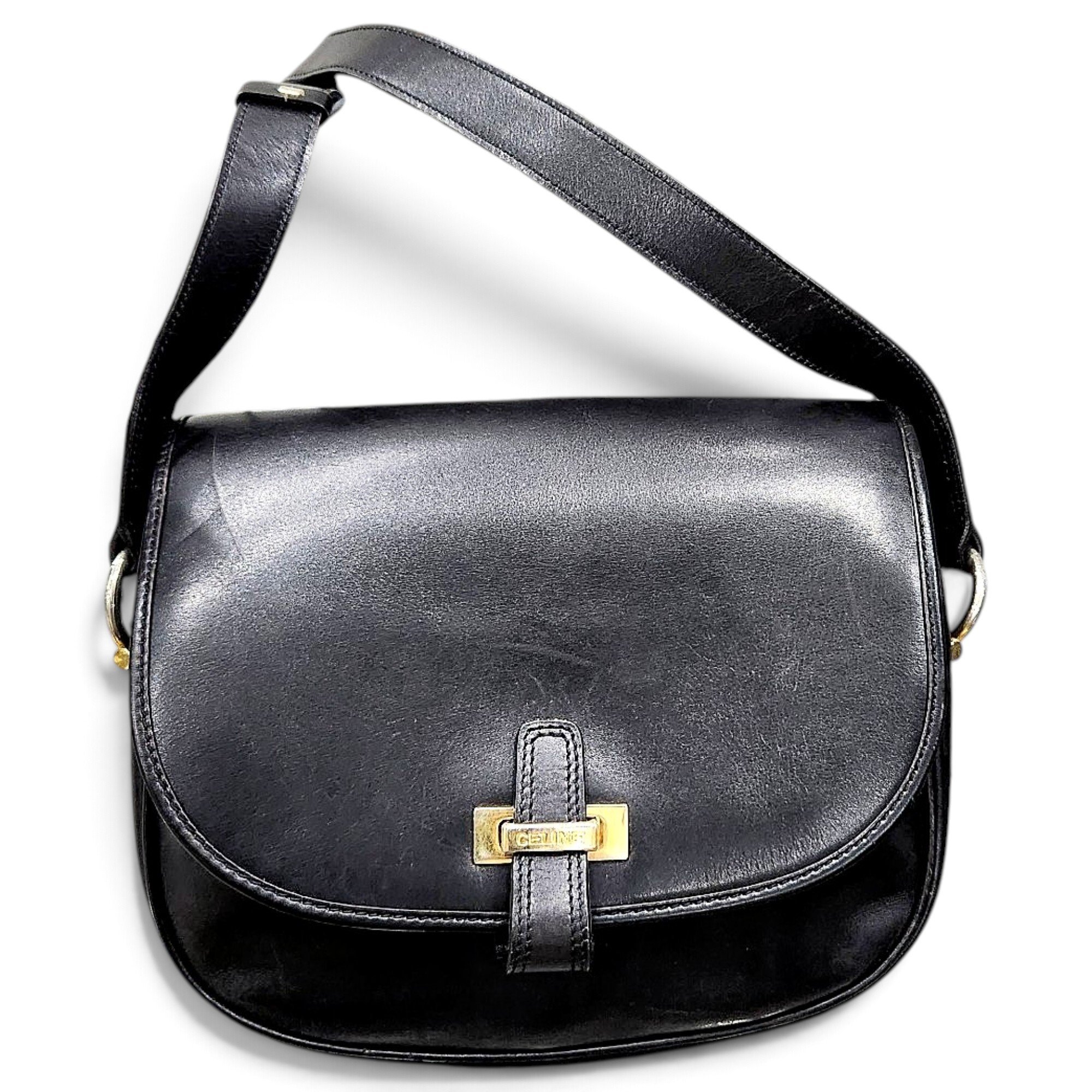 Trotteur leather handbag