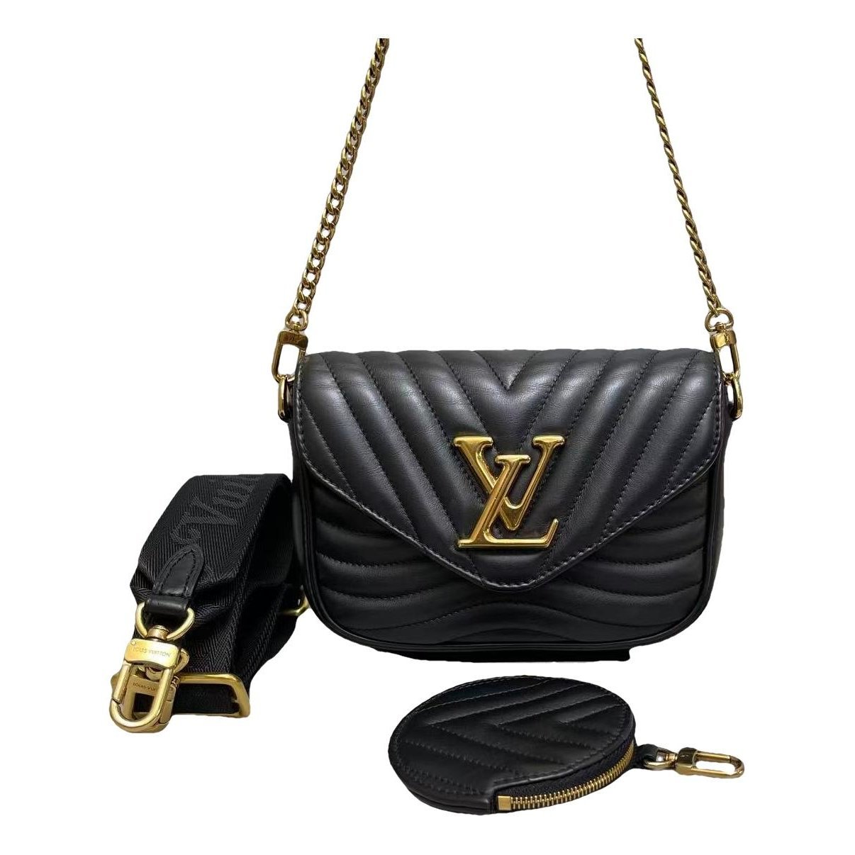 Multi-Pochette New Wave leather handbag