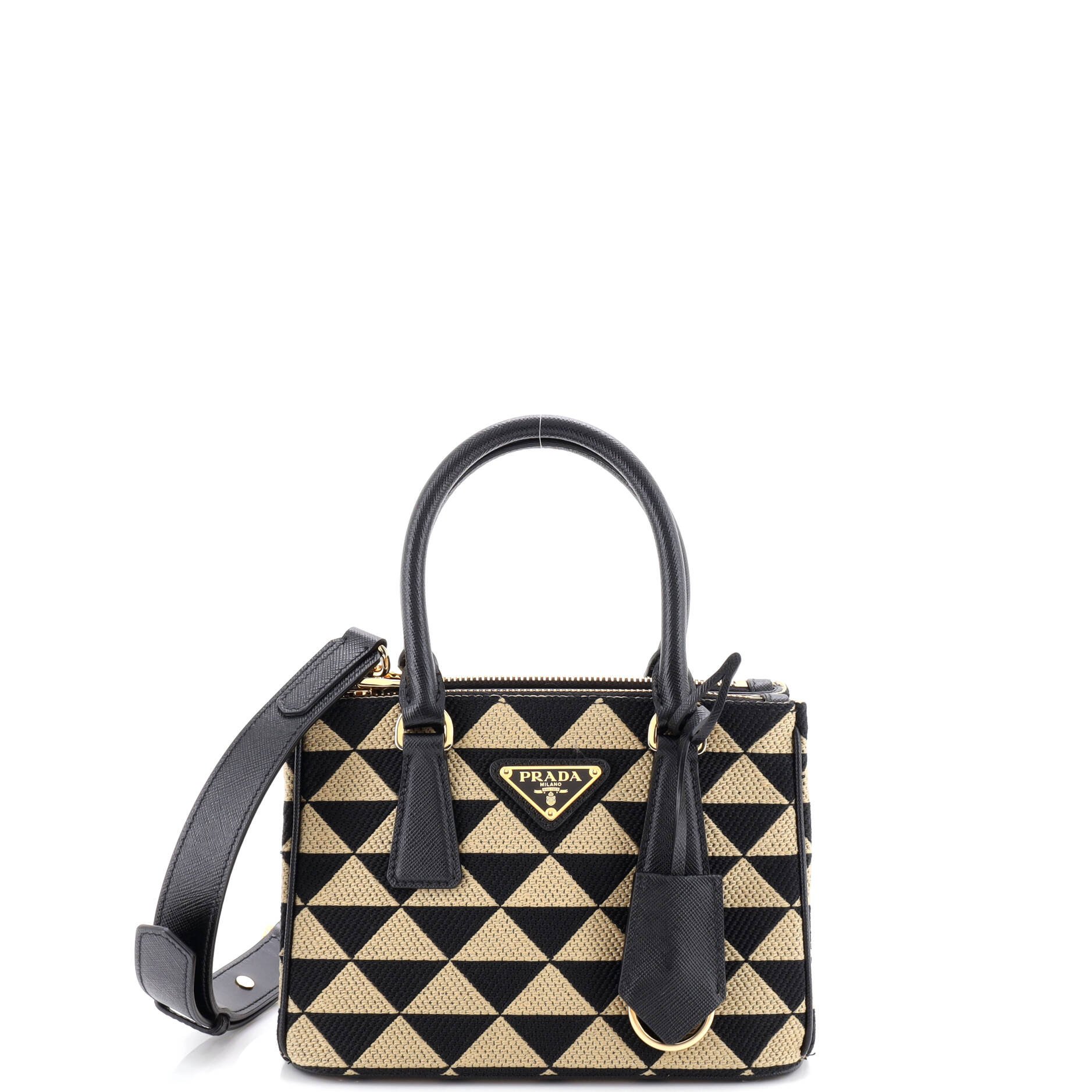 Symbole Double Zip Tote Jacquard Mini